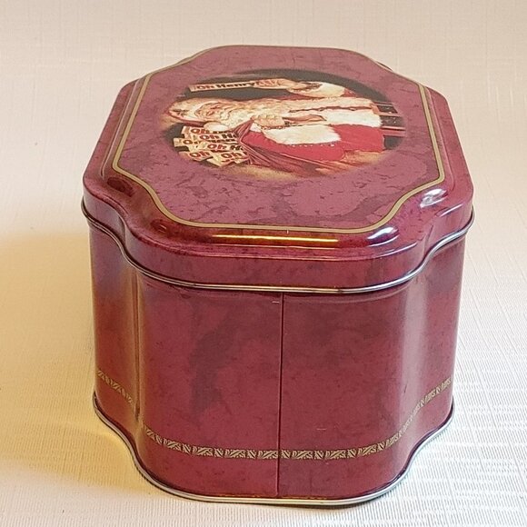 Oh Henry! Chocolate Bar Christmas Santa With Toy Sack Tin Red "Oh Oh Oh" - Picture 7 of 11